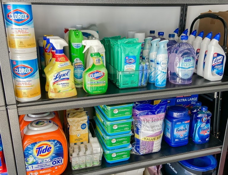 Detergents packed by Ready Set Organize, CA