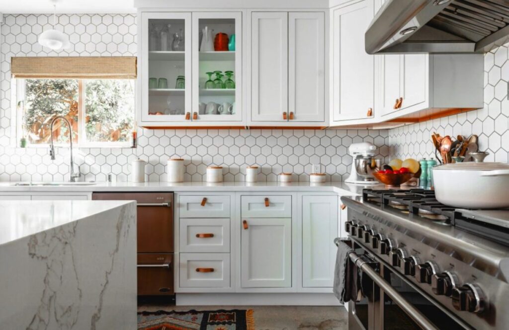 Pristine kitchen organized